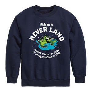 Boys' - Disney - Peter Pan Graphic Long Sleeve Fleece Sweatshirt - 1 of 4