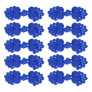 Unique Bargains Nylon Tang Suit Dress Sweater Handmade Sewing Fasteners Knot Closure Buttons 10 Sets - 1 of 4