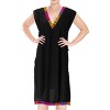 LA LEELA Women's Summer Holiday Beachwear Swim Suit Loose Hawaiian Bathing Suit Swim Beach Cover Ups - 3 of 4