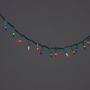 100ct Incandescent Smooth Mini Christmas String Lights with Green Wire - Wondershop™ - 1 of 4