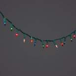 100ct Incandescent Smooth Mini String Lights Multicolor Twinkle with Green Wire - Wondershop™