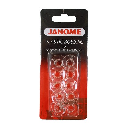 Janome 10 Plastic Bobbins for All Home Use Models
