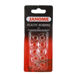 Janome 10 Plastic Bobbins for All Home Use Models - 1 of 1