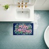 Stupell Industries Merry Christmas & Greenery Printed Plush Bathroom Floor Mat, design by Heather McLaughlin - 3 of 4