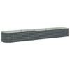 vidaXL Garden Raised Bed Grey Galvanized Steel Extra Large Sturdy - 2 of 4