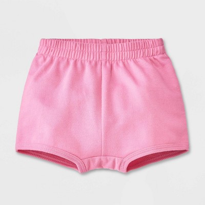 Image of Baby Girls' Solid Shorts - Cat & Jack™ Pink 3-6M