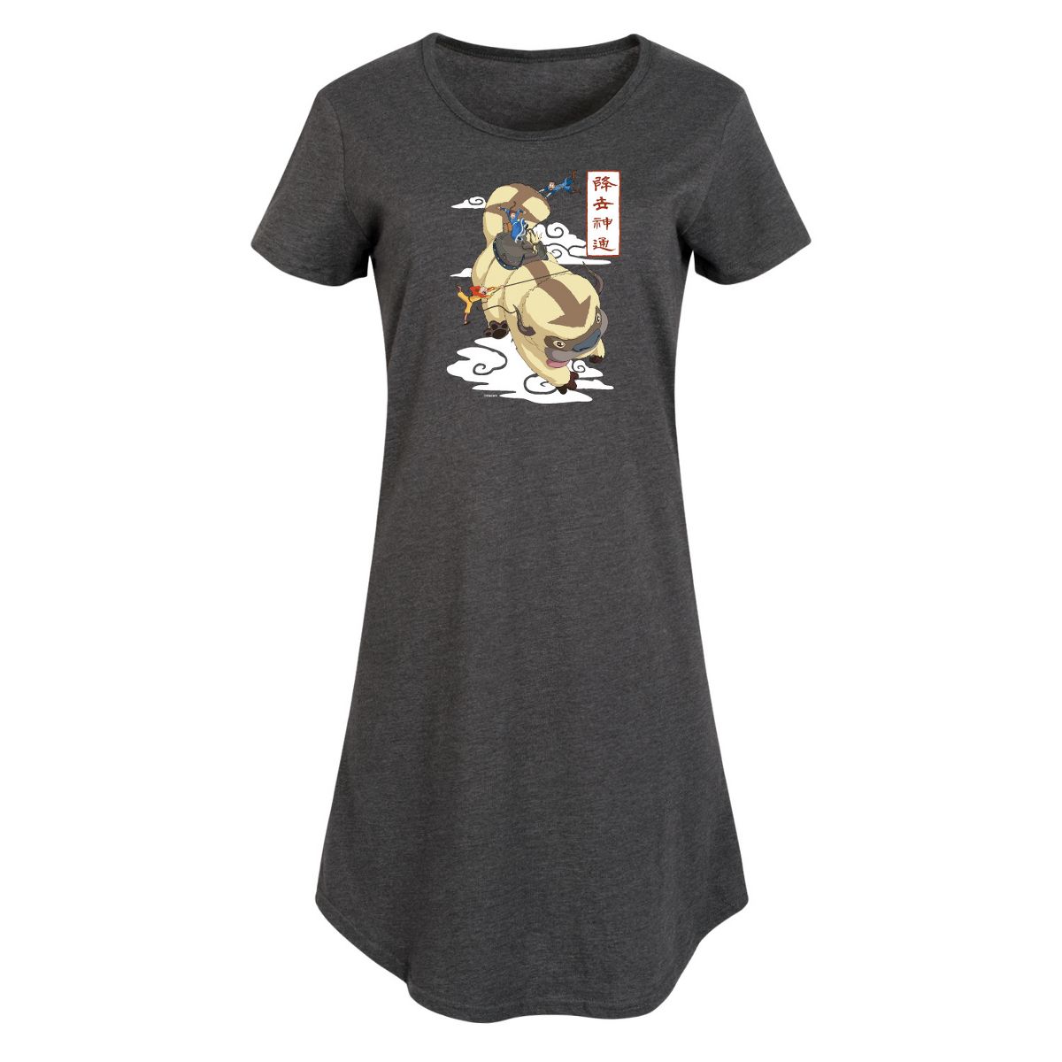 Women's - Avatar - The Last Airbender - Appa Flying Graphic T-shirt Dress - thumbnail 7