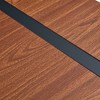 Sapphtopaz 55.1" Modern Rectangular Wood Dining Table 1.5" Thick Engineered Wood Tabletop Kitchen Table with Metal Legs - 3 of 4