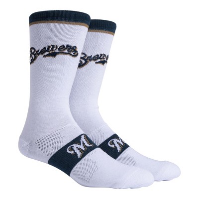 MLB Milwaukee Brewers Uniform Premium Crew Socks