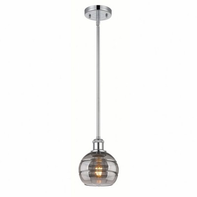 Rochester - 1 Light Stem Hung Mini Pendant In Industrial Style-7.88 Inches Tall and 5.88 Inches Wide