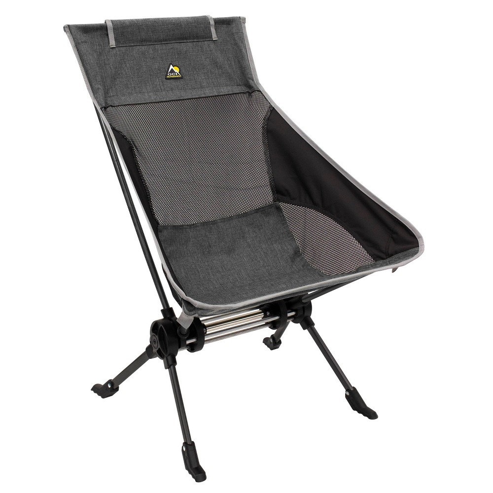 GCI Outdoor ComPack Rocker Foldable Rocking Camp Chair - Heathered Pewter