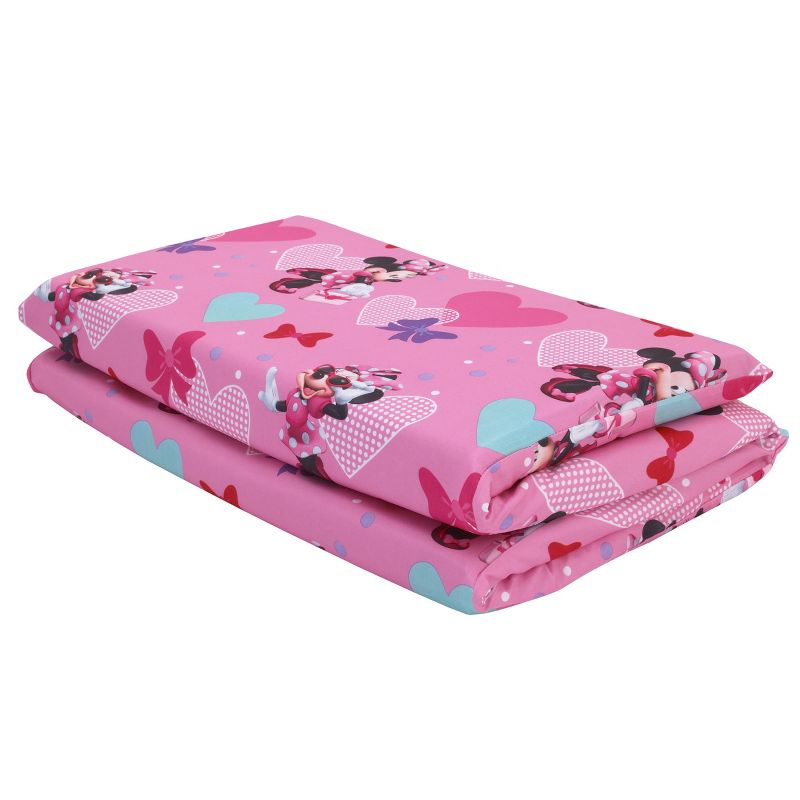 Disney Minnie Mouse Preschool Nap Pad Sheet in Pink, 2 of 4