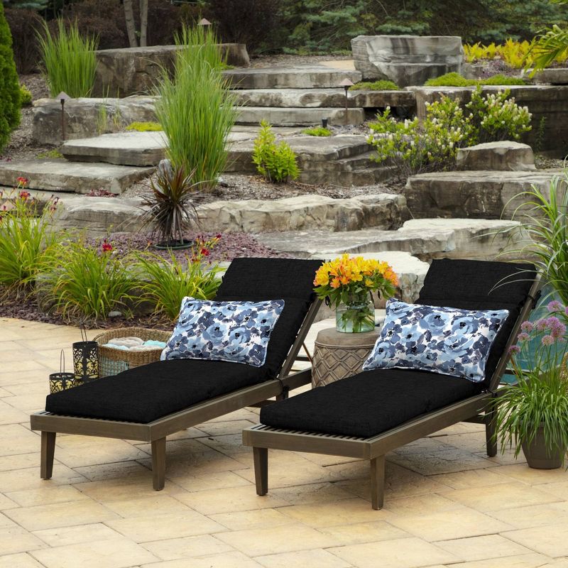 Arden 72"x21" Outdoor Chaise Lounge Cushion, 4 of 7