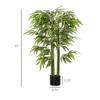 NicBex Artificial Bamboo Trees Plants Indoor, Faux Decorative Plant, Fake Plants in Pot, Perfect for Office Living Room Decor - 4 of 4