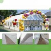 VisioGear Canopies and Gazebos, Outdoor Gazebos with Removable Sidewalls, Gazebo Pavilion for Party, White, 235.82"*464.17"*145.67" - 4 of 4