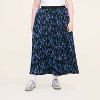 Women's Floral Midi A-Line Pleated Skirt - Woolrich x Target Blue - 2 of 3