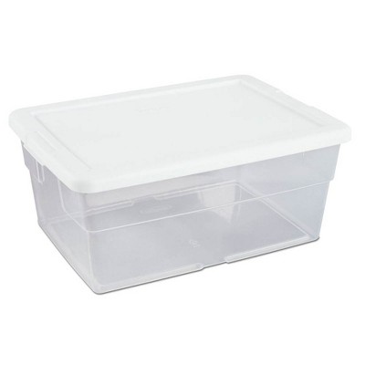 Clear Plastic Stackable Storage Containers with Lids, 36 Pack