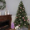 National Tree Company 9 ft Pre-Lit 'Feel Real' Artificial Full Christmas Tree, Green, Tiffany Fir, White Lights, Includes Stand - 4 of 4
