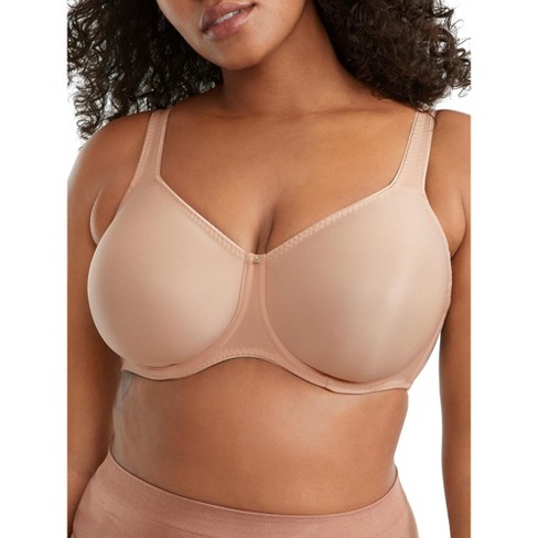 Track Smoothing Intimates Unlined Full Coverage Bra - Sand - 34 - H at