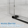 Zevemomo 56-60''Wx76''H Shower Doors, Frameless Single Sliding Doors, Walk in with 3/8" (10 mm) Tempered Glass, Stainless Steel Handles, Matte Black - 2 of 4