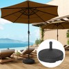 Outsunny Round Patio Umbrella Base Holder Outdoor Umbrella Stand, Filled Up to 62lbs with Stand or 51lbs with Water for Garden Poolside - 3 of 4