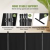 VEVOR Room Divider,  4 Panel Room Dividers and Folding Privacy Screens, Fabric Partition Room Dividers for Office, Bedroom, Dining Room, Black - 4 of 4