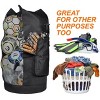 Heavy Duty XL Soccer Mesh Equipment Ball Bag w/Adjustable Shoulder Strap Design for Coach - 2 of 4