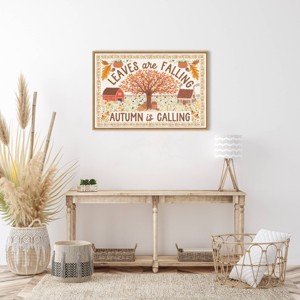Amanti Art 33"x23" Autumn Days I by Laura Marshall Framed Canvas Wall Art Print - 1 of 4