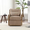 PAGED Modern Swivel Accent Chair Corduroy Swivel Arm Chair with Soft Padded Seat, Comfy Chair for Bedroom - 4 of 4