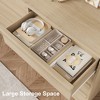 CuisinSmart 6/7/8 Drawer Dresser for Bedroom, Natural Double Dresser Organizer with Concave Handles, Modern Chest of Drawers - 3 of 4