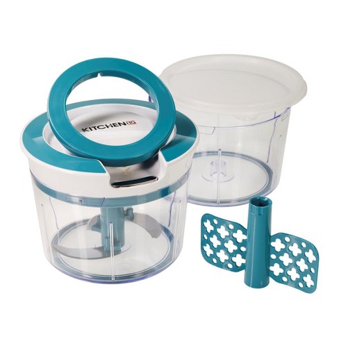 Hq Mighty Prep Chopper And Whipper With Extra Bowl And Lid Model 673-137  Manufacturer Refurbished Teal : Target