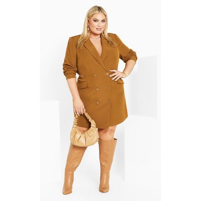 Women s Plus Size Tuxedo Twyla Dress Salted Caramel City Chic Target