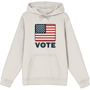 Vote American Flag  Adult Long Sleeve Hoodie - 1 of 2
