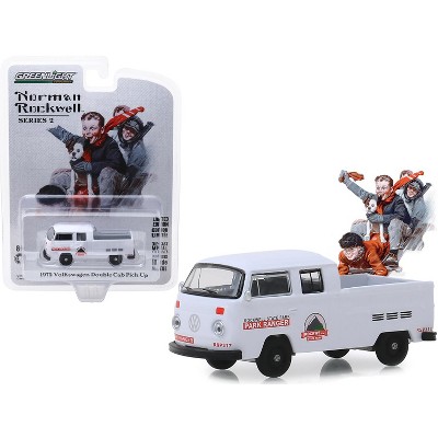 1972 Volkswagen Double Cab Pickup Truck White "Rockwell State Park" "Norman Rockwell" 1/64 Diecast Model Car Greenlight