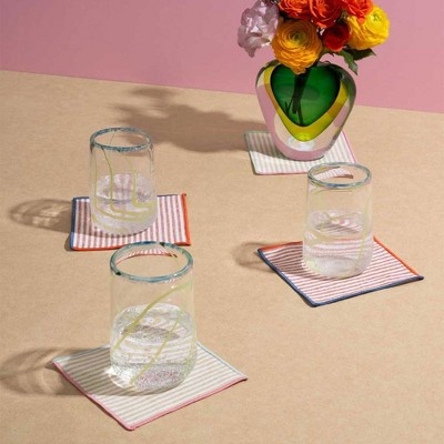 Atelier Saucier Carnival Stripe Cocktail Napkins - Thumbnail 2