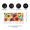 Evergreen Multi-Color Fall Sunflowers Sassafras Indoor Outdoor Switch Doormat 1'10"x22" - 3 of 4