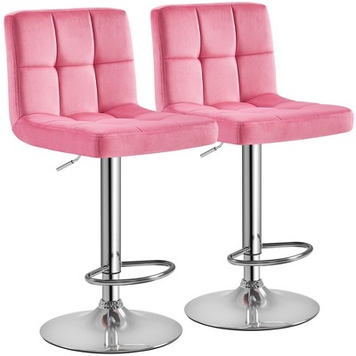 Pink swivel 2025 bar stool