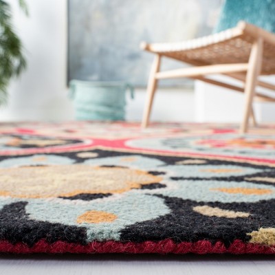 Roslyn 4' x 6' Multicolor Hand-Tufted Wool Area Rug
