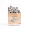 Perfect Holiday 10 LED Battery Operated String Light with Wooden Snowflake - Warm White - 2 of 4