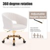 HOMEFUN Velvet Morden Cute Upholstered Task Chair - 4 of 4
