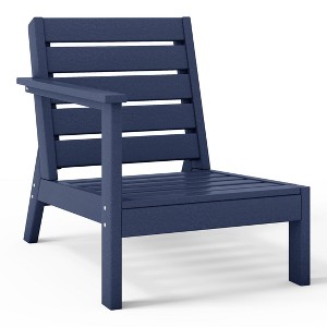 WestinTrends Avalon Outdoor Patio HDPE Left Arm Facing Deep Seating Corner Chair - 1 of 4