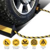 iMountek"Heavy Duty Rubber Wheel Chocks with Reflective Stripes & Nylon Rope for RVs, Trucks, Trailers"Black - image 2 of 4