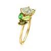 Ross-Simons 1.70 ct. t.w. Tonal Green Multi-Gemstone Ring in 14kt Yellow Gold - 3 of 4