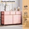 10-Drawer Dresser TV Stand, Small TV Cabinet with Metal Frame, Chest of Drawers for Bedroom Living Room Office - 4 of 4
