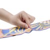 Elerevyo Women's Floral Printed Contrast Color Skinny Long Hair Ribbon Neck Tie Scarves 1 Pc - 4 of 4