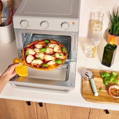 Silver Digital 6-Slice Toaster Oven with Air Fryer