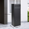 COZONY Large Package Delivery Box, Galvanized Steel Parcel Drop Box with Code Lock for Porch and Curbside - 2 of 4