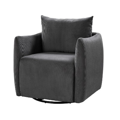 Angela Corduroy Fabric Upholstered Swivel Armchair 360 Rotatable Swivel   GUEST 647ae43d Cb03 4367 934c 015d682d86c9