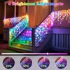 Itopfox 50ft 800 LED Icicle String Lights Multi Color Cool White 8 Lighting Modes 4 Brightness Levels Remote Timer IP65 Plug in 1 Pack - 4 of 4