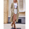 Imily Bela Chunky Knit Open Front Cardigan Oversized Long Sweater Coat for Women with Pockets - 3 of 4